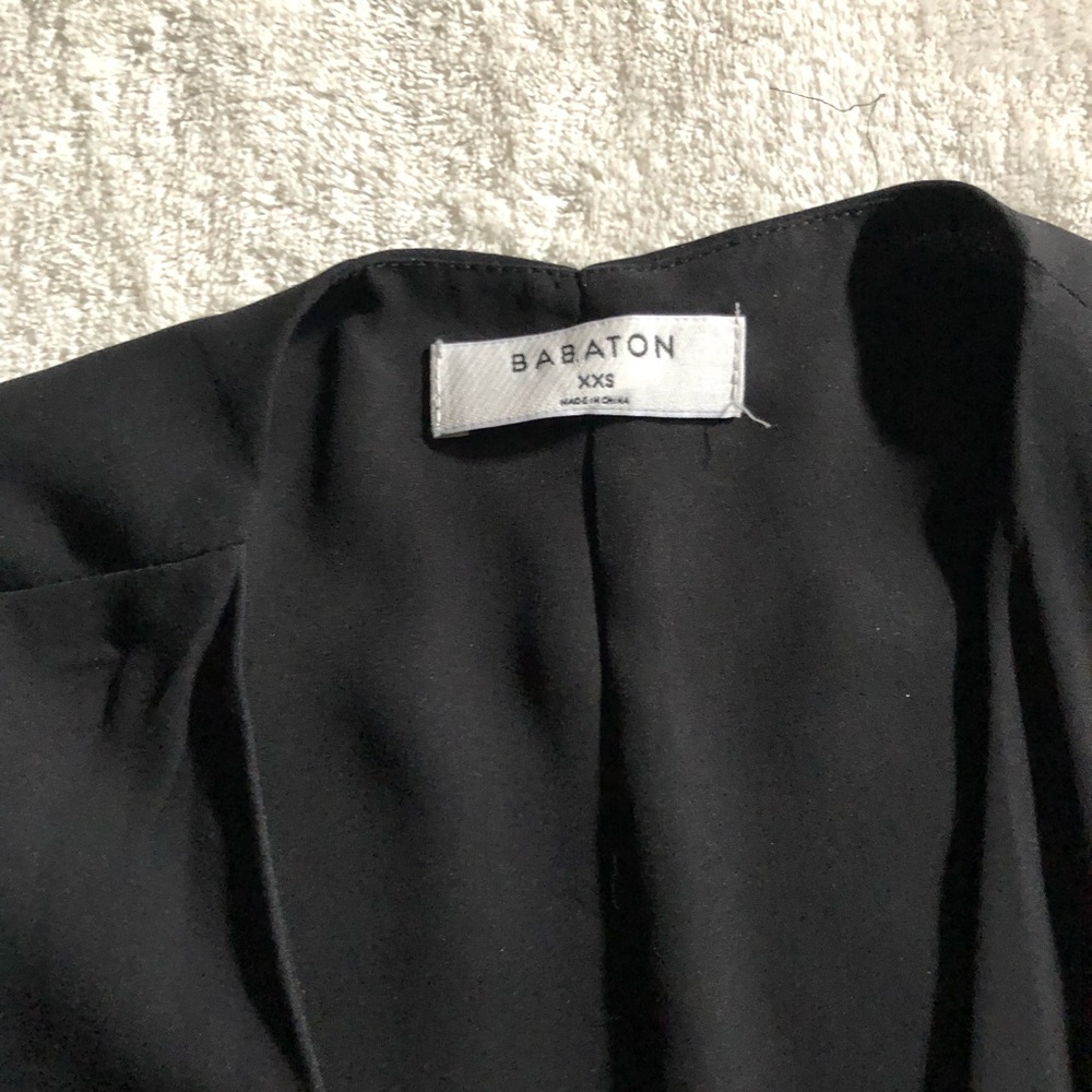 Aritzia Babaton black Wallace wrap dress XXS - Picture 8 of 8